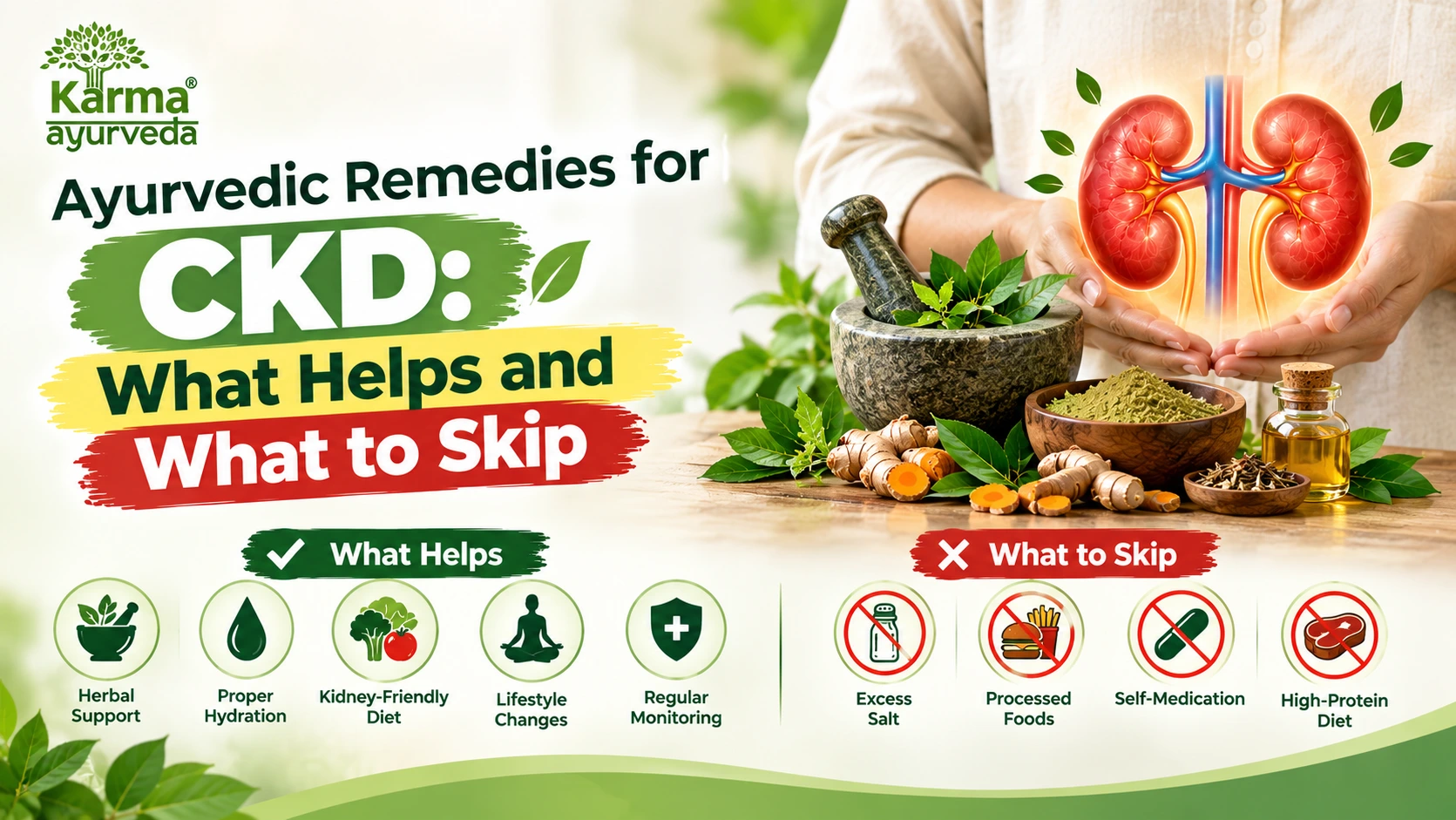 Ayurvedic Remedies for CKD: What Helps and What to Skip